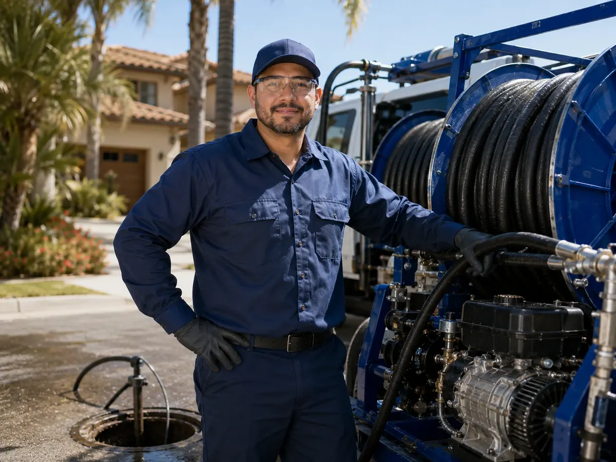 Hydro jet sewer cleaning in Antioch