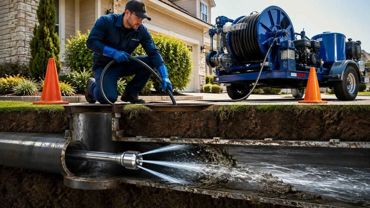 Main Sewer Line Hydro Jet Cleaning in Antioch