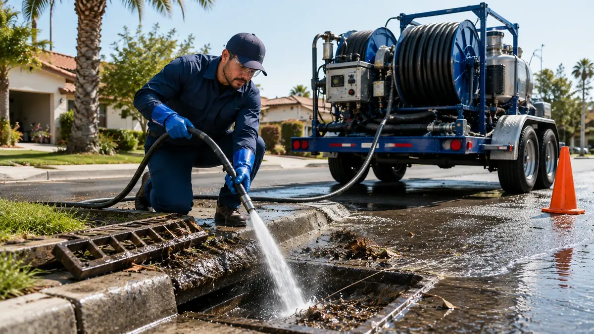 Storm Drain Hydro Jet Cleaning in Antioch